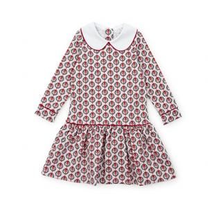 NEW LILA + HAYES girl's lillian dress in pink wreaths
